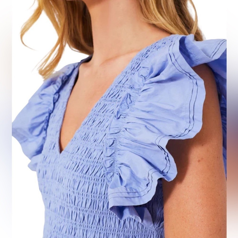 Cleobella Gladys Ankle Dress in Periwinkle NWOT – Size L - Picture 3 of 11